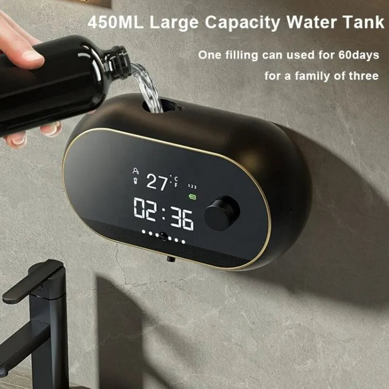 Liquid Foam Soap Dispensers Time Temperature Automatic Soap