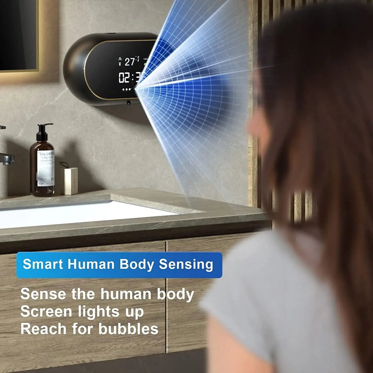Liquid Foam Soap Dispensers Time Temperature Automatic Soap